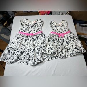 Girls little golden book moment dresses. Size3T & 6 Satin and tulle under dress.